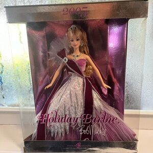 2005 holiday Barbie doll Mattel by Bob Mackey collector special edition G8058